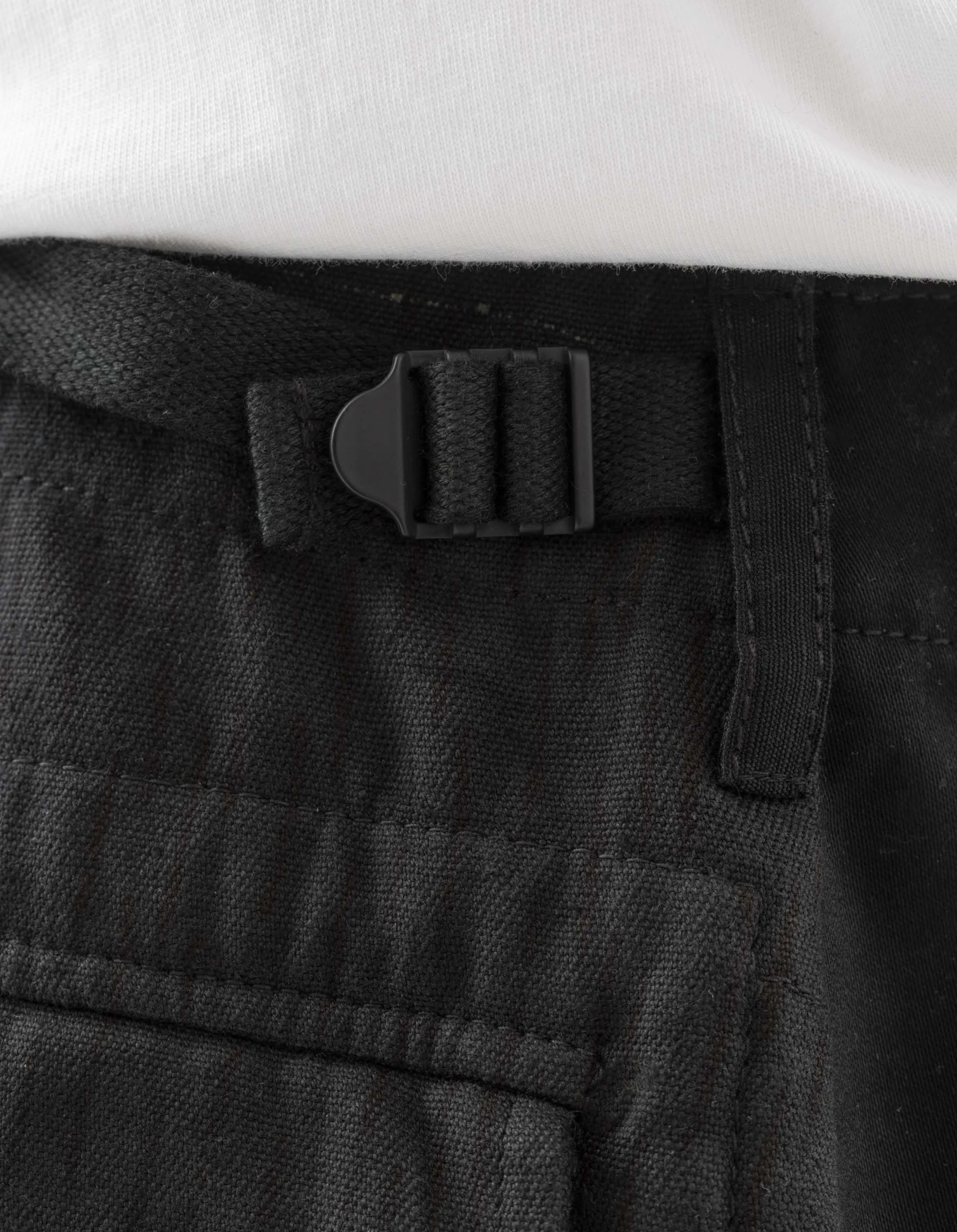 6086 Upcycled Fixed Deck Shorts Black