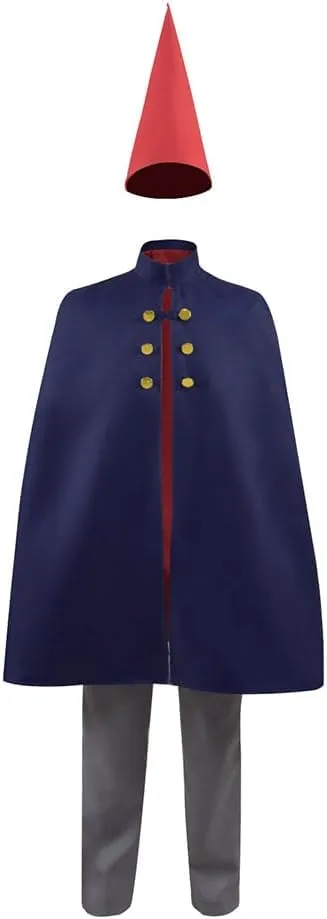 Adult Wirt Cosplay Halloween Wirt Mantle Cape Costume Men Navy Blue Cloak Uniform Outfits with Hat