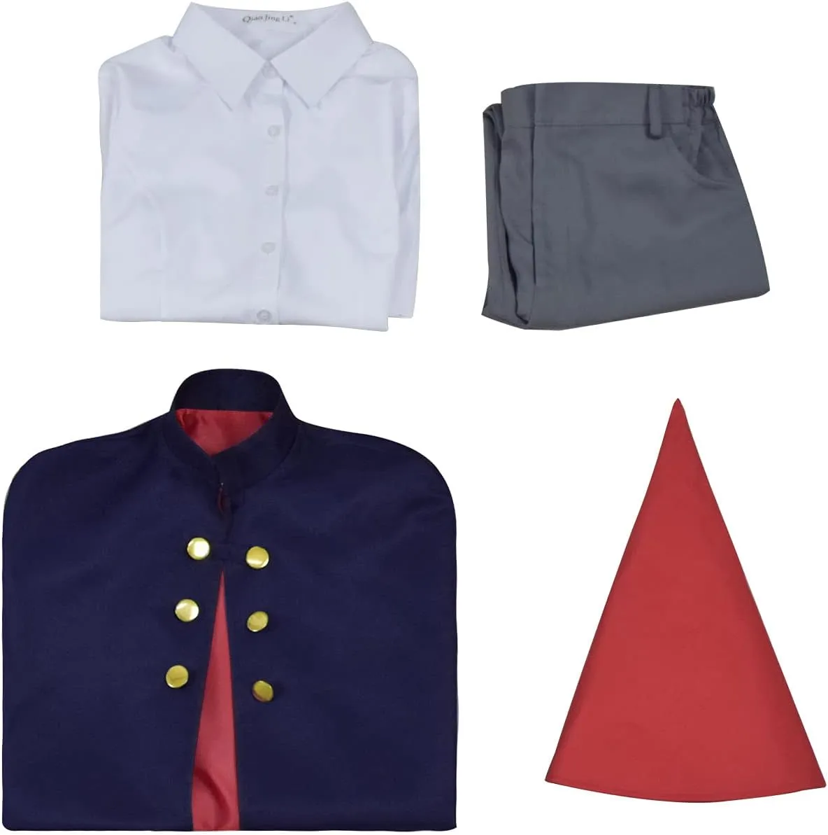 Adult Wirt Cosplay Halloween Wirt Mantle Cape Costume Men Navy Blue Cloak Uniform Outfits with Hat