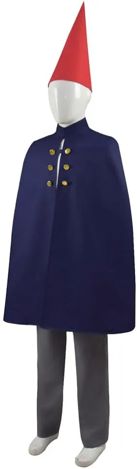 Adult Wirt Cosplay Halloween Wirt Mantle Cape Costume Men Navy Blue Cloak Uniform Outfits with Hat