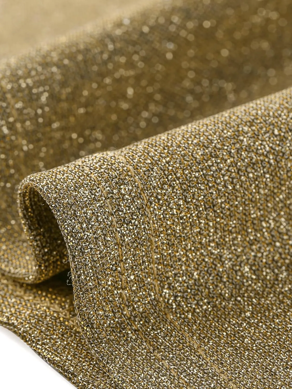 Allegra K Women's Sparkly Glitter Pants Wide Leg Palazzo Pants Shiny Party High Waist Trousers