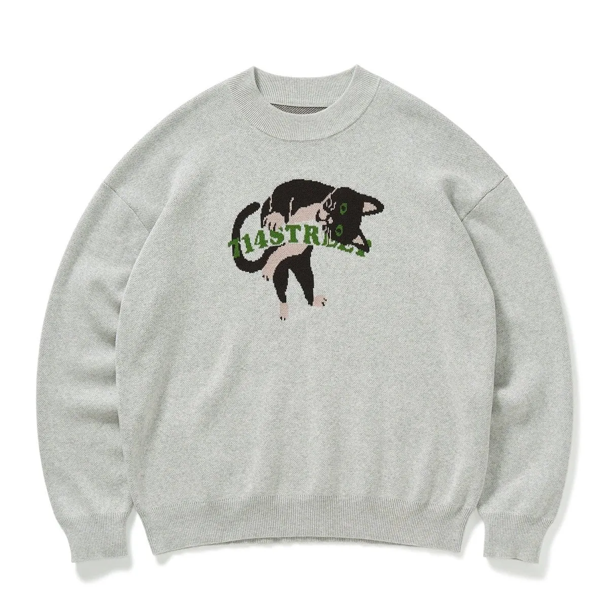 Animal hemp fabric knit sweater   N2597