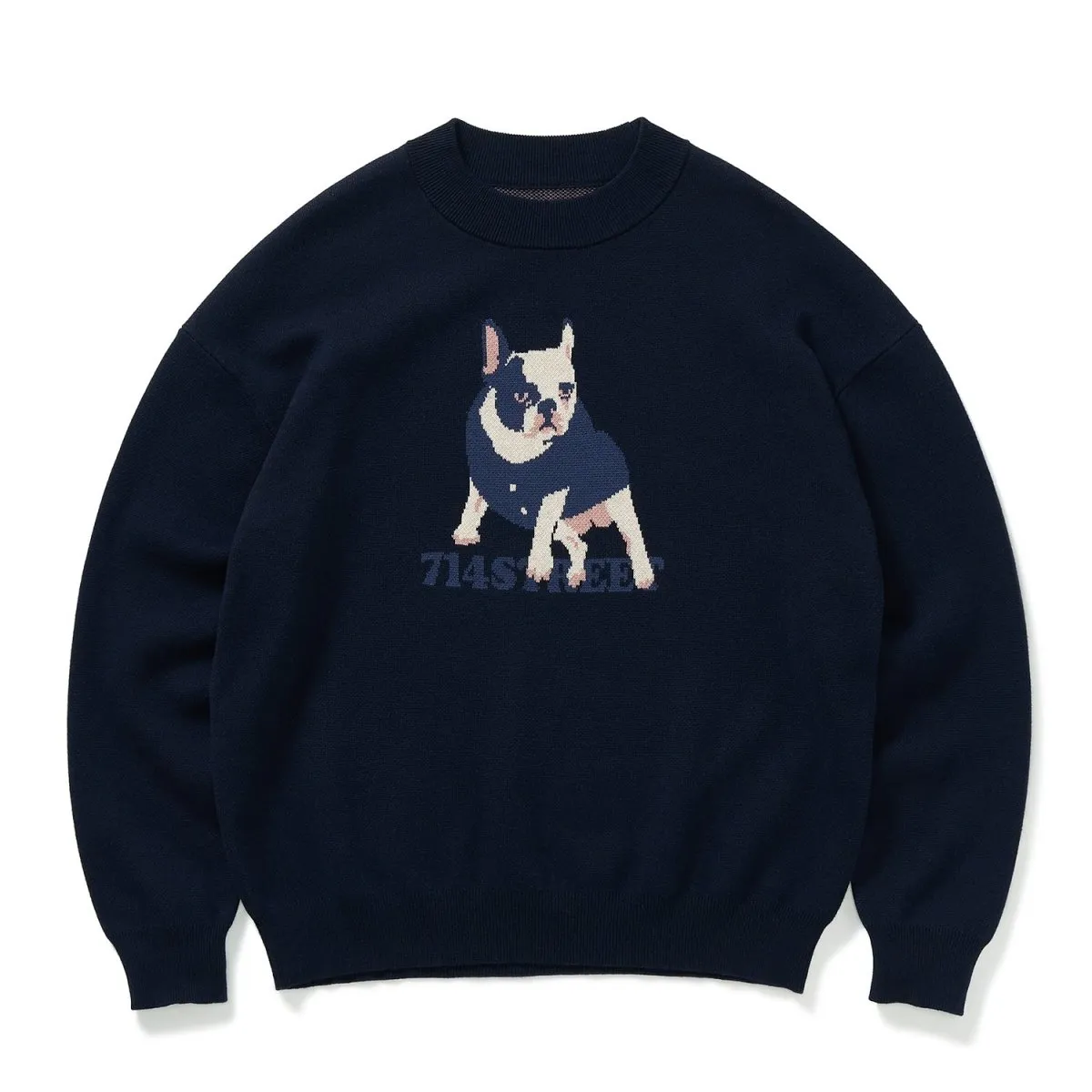 Animal hemp fabric knit sweater   N2597