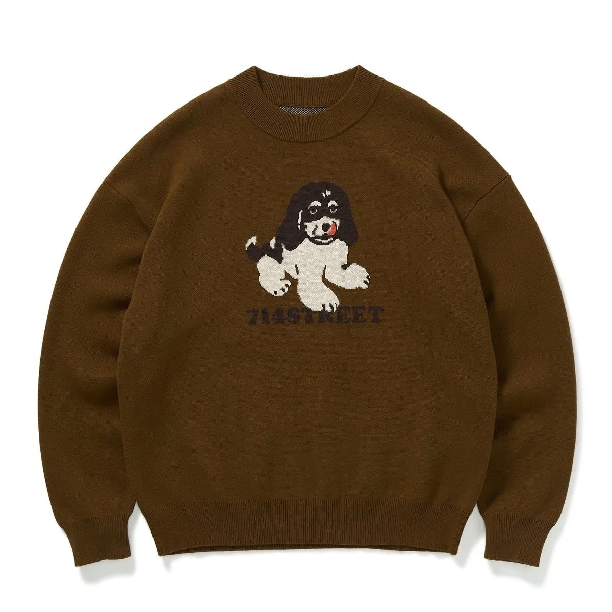Animal hemp fabric knit sweater   N2597