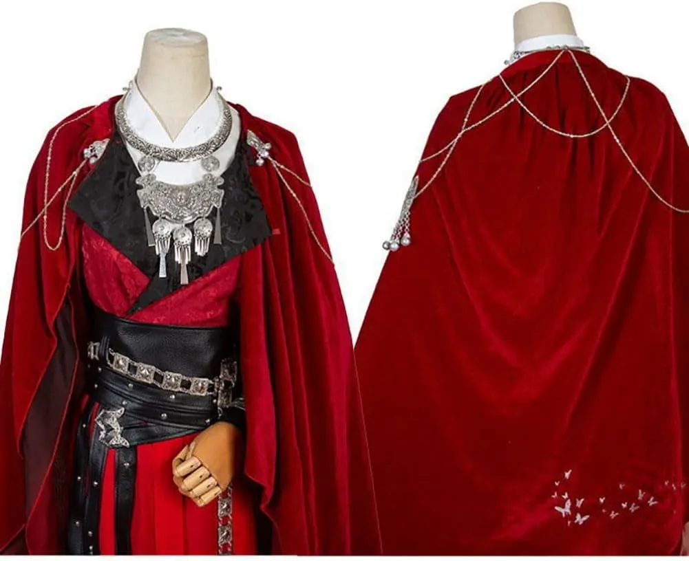 Anime Costume Hua Cheng Cosplay Costume Uniform Costume Outfit Red Cloak Full Set for Men