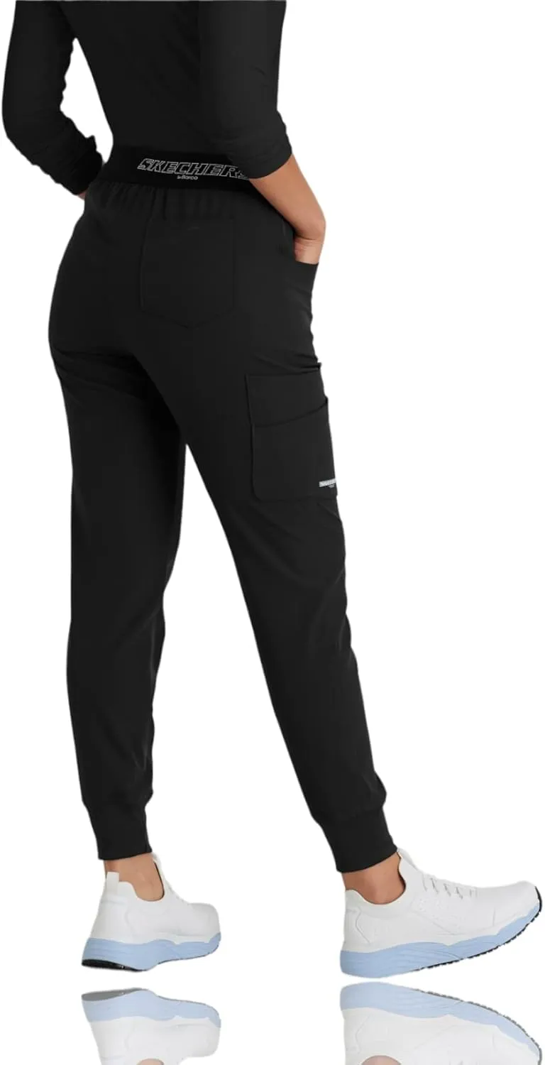 BARCO Skechers Vitality Electra Scrub Jogger for Women - Yoga Style Jogger, Mid-Rise, 4-Way Stretch Women's Scrub Pant