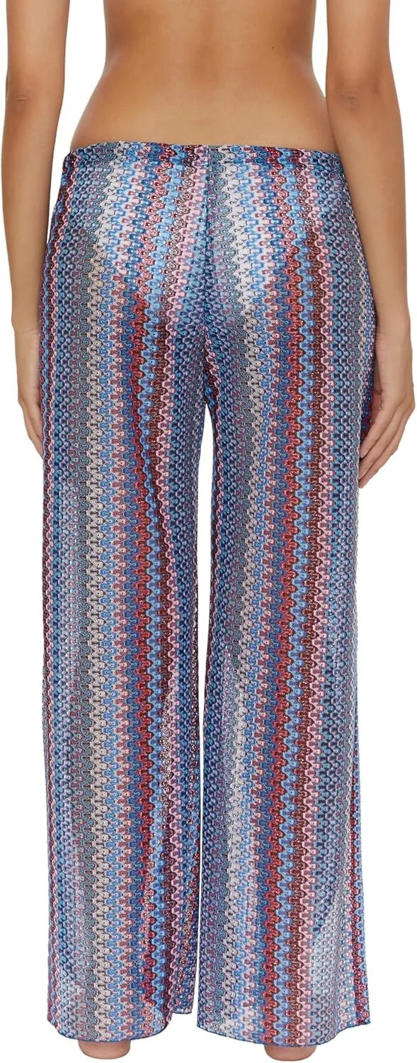 BECCA Waterway Knit Pants, Casual, Split Leg, Beach Cover Ups for Women