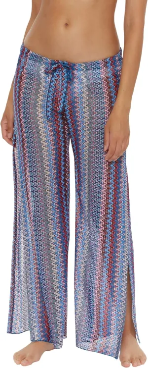BECCA Waterway Knit Pants, Casual, Split Leg, Beach Cover Ups for Women