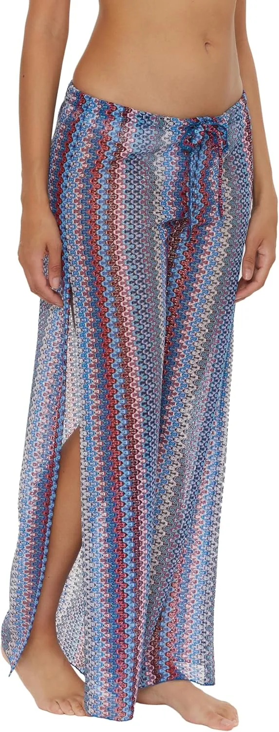 BECCA Waterway Knit Pants, Casual, Split Leg, Beach Cover Ups for Women