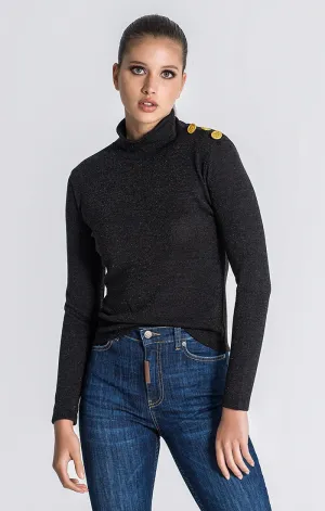 BLACK CONSTELLATION TURTLENECK