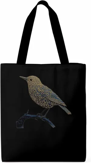 Canvas Tote Bag, Animals Pirnt Aesthetic Canvas Tote Handbags for Women Shoulder Bag Bird on Branch