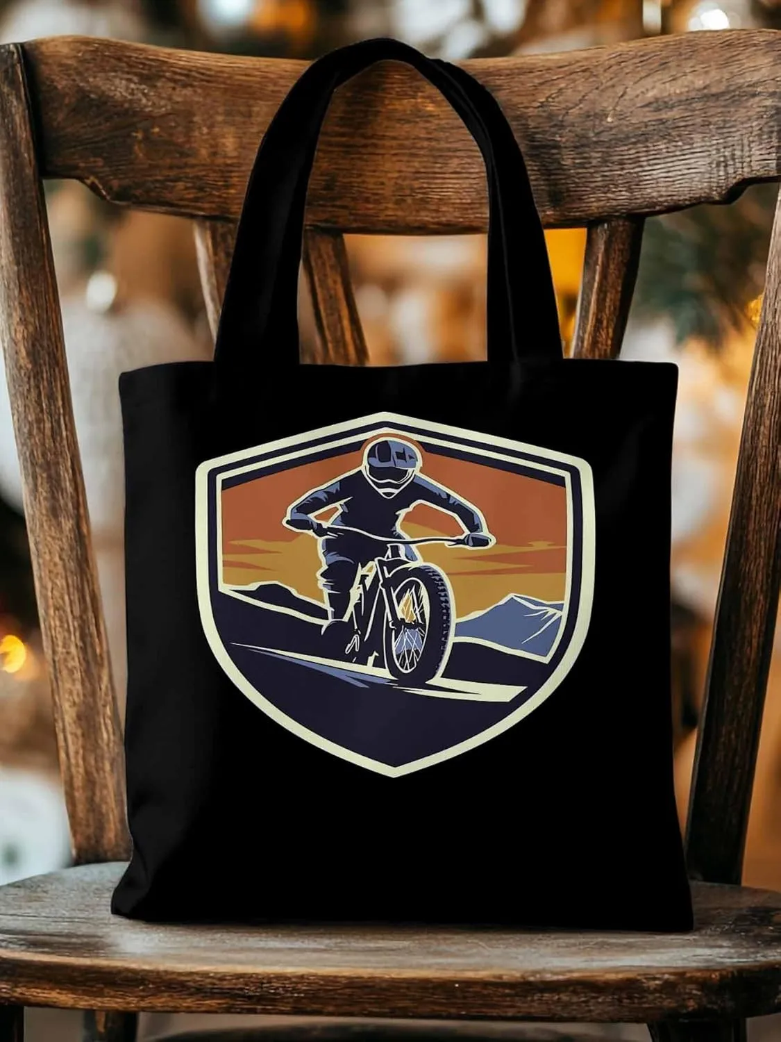 Canvas Tote Bag, Cartoons Extreme Sports Aesthetic Canvas Tote Handbags for Women Shoulder Bag,