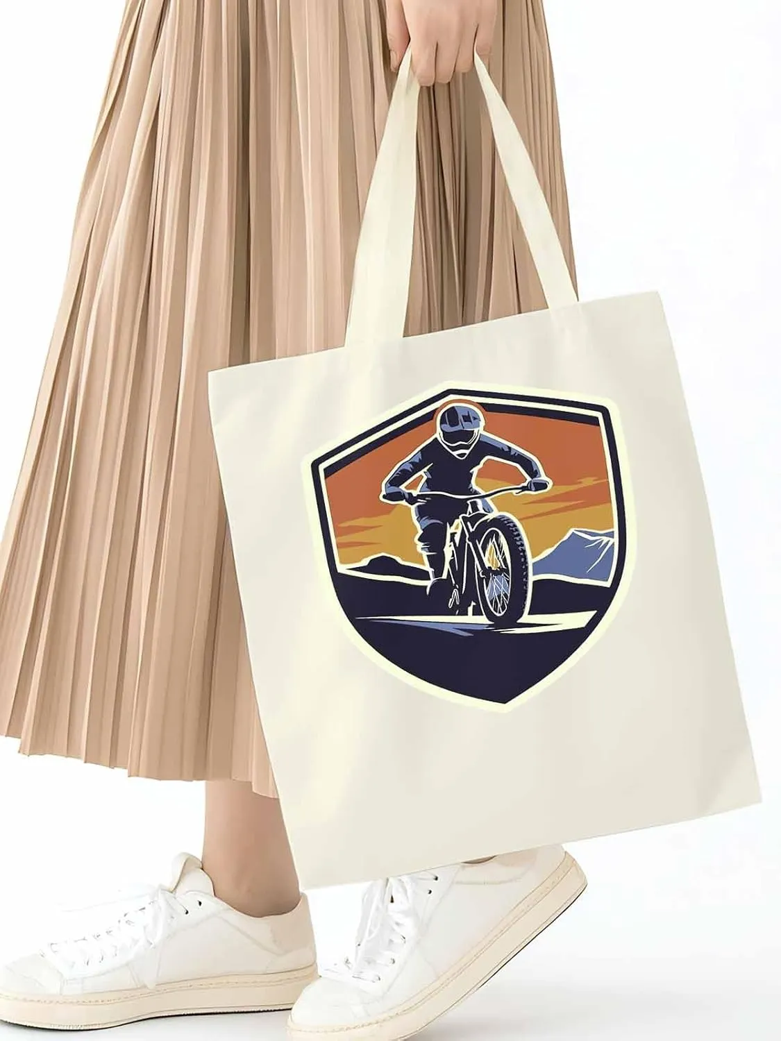 Canvas Tote Bag, Cartoons Extreme Sports Aesthetic Canvas Tote Handbags for Women Shoulder Bag,