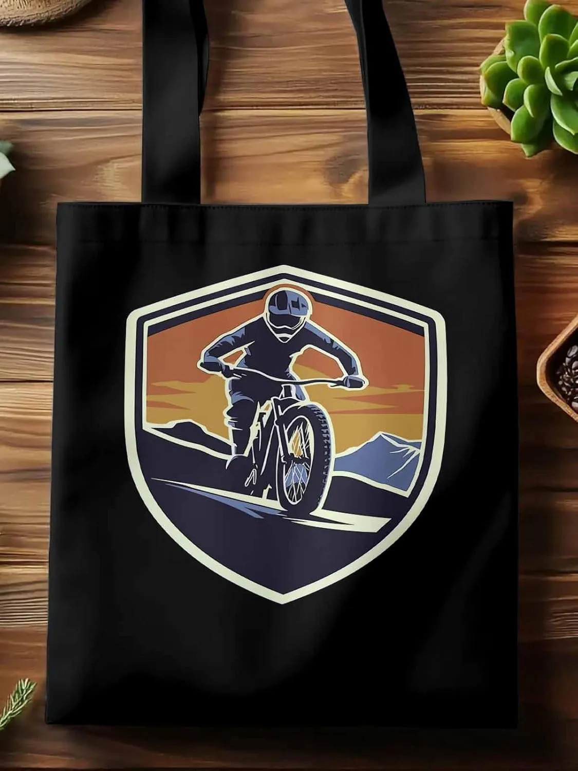 Canvas Tote Bag, Cartoons Extreme Sports Aesthetic Canvas Tote Handbags for Women Shoulder Bag,