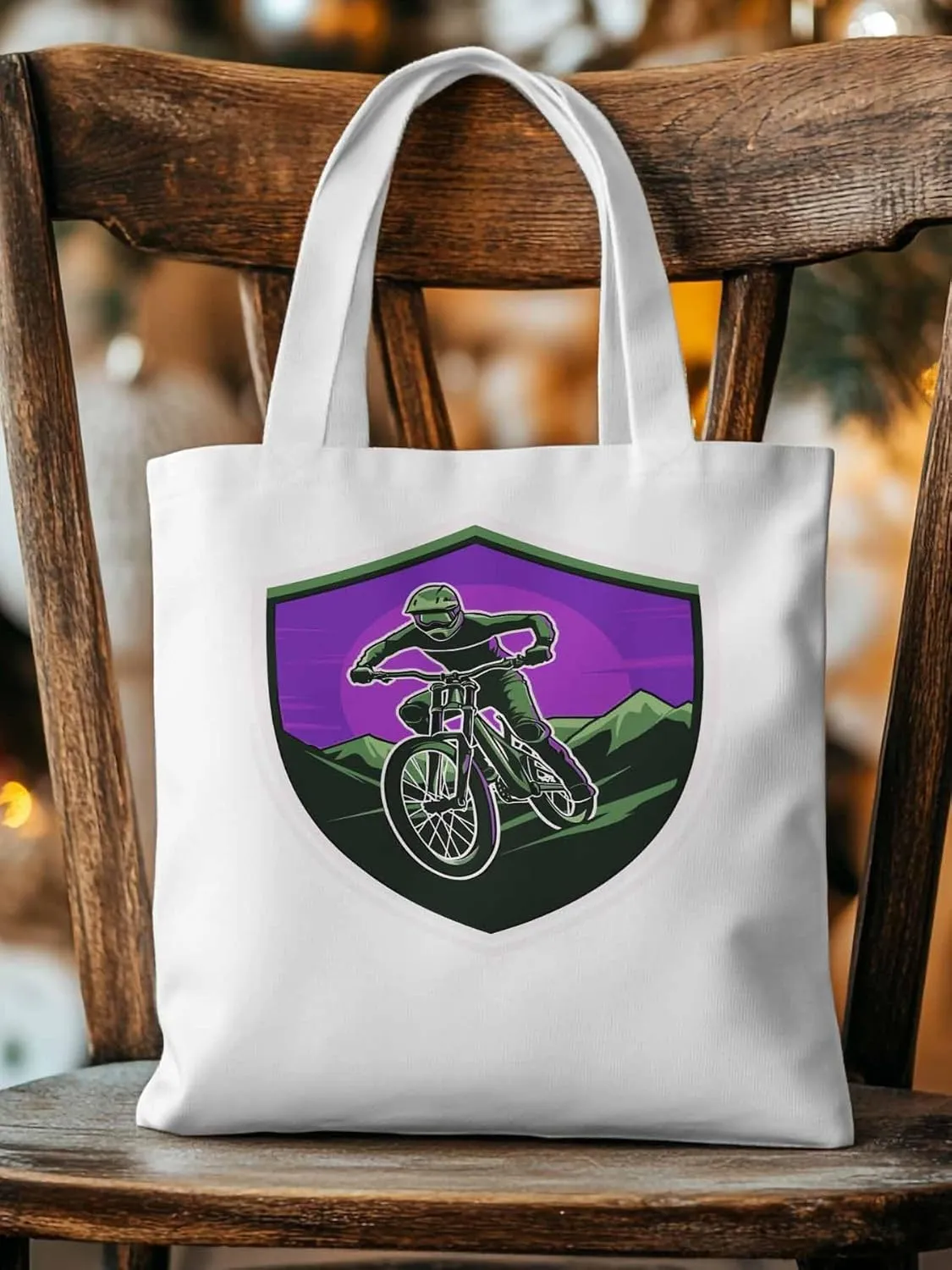 Canvas Tote Bag, Cartoons Extreme Sports Badges Aesthetic Canvas Tote Handbags for Women Shoulder Bag,