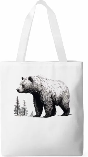 Canvas Tote Bag, Vintage Aesthetic Canvas Tote Handbags for Women Shoulder Bag Retro Animals Tree