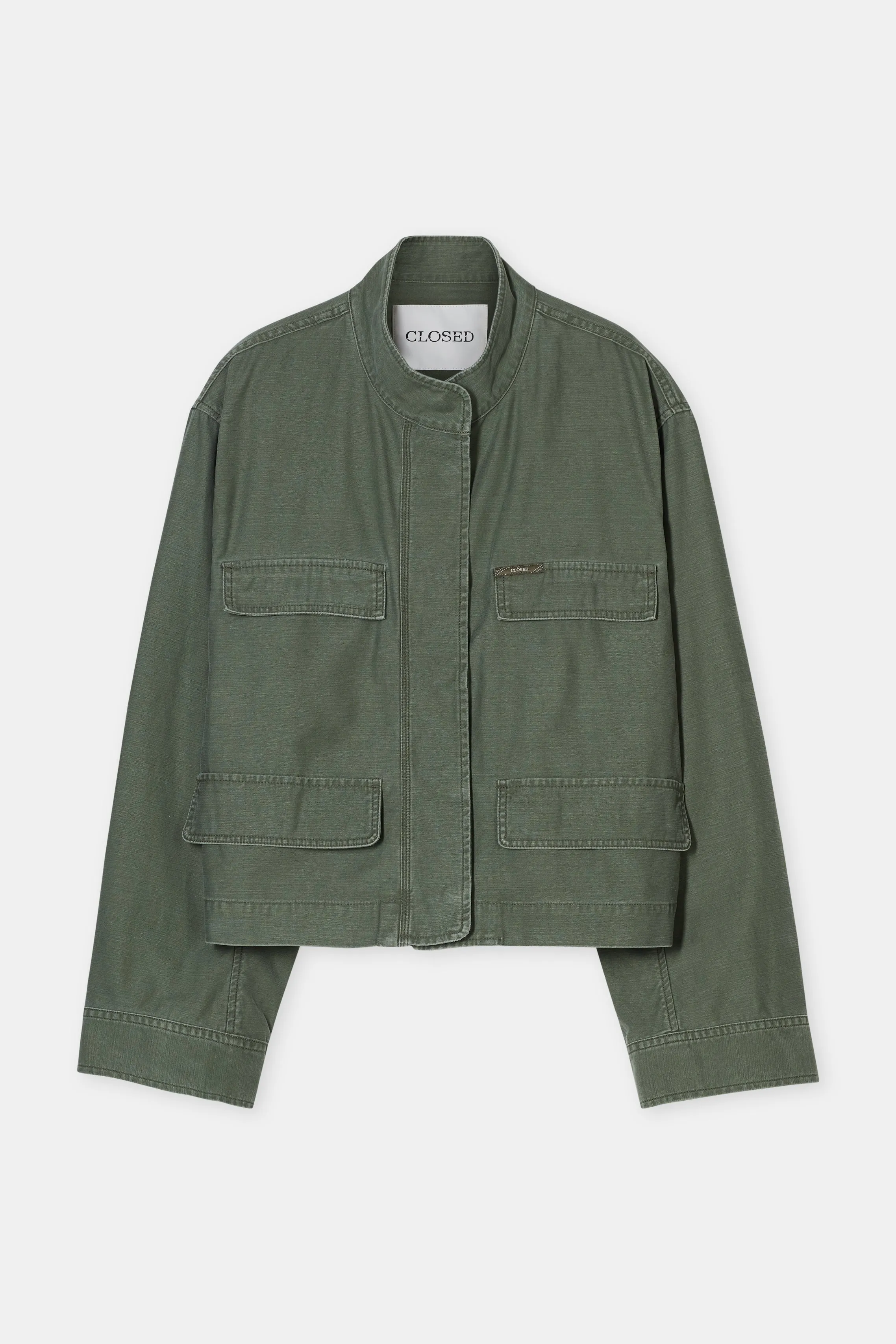 Closed Cropped Field Jacket