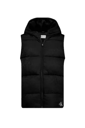 Debossed Logo Aop Padded Vest