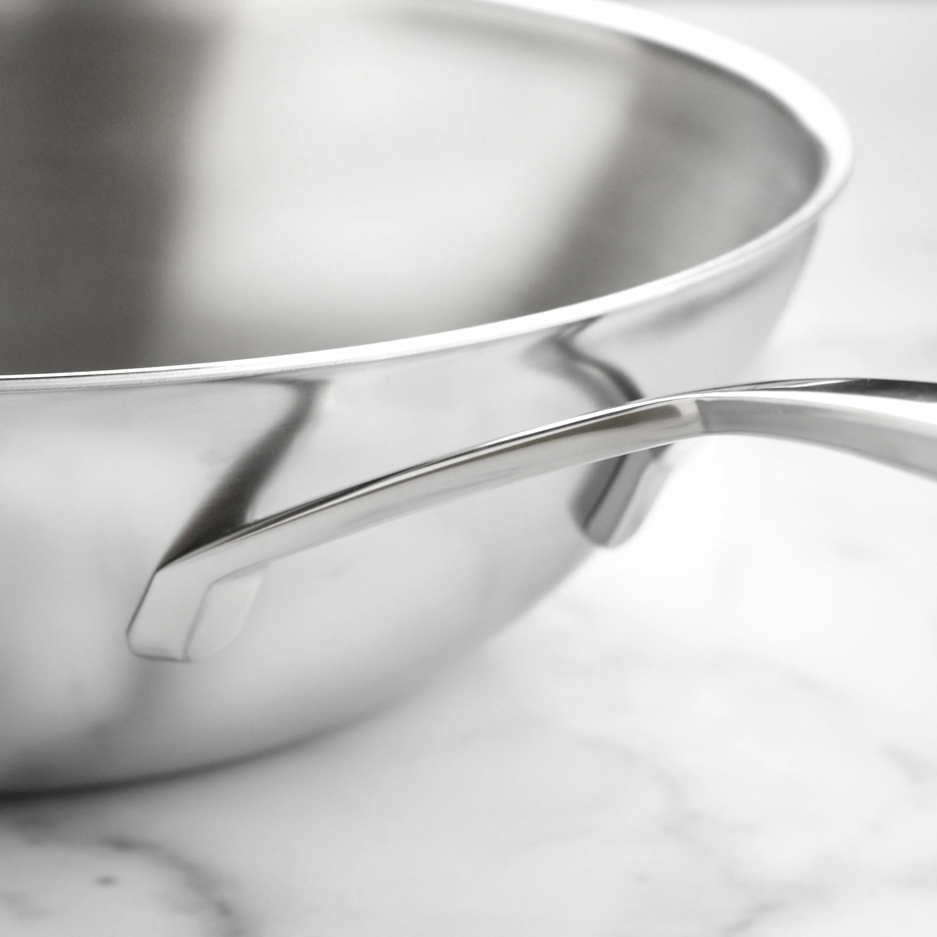 Demeyere 5-Plus 11.8" Stainless Steel Flat Bottom Wok