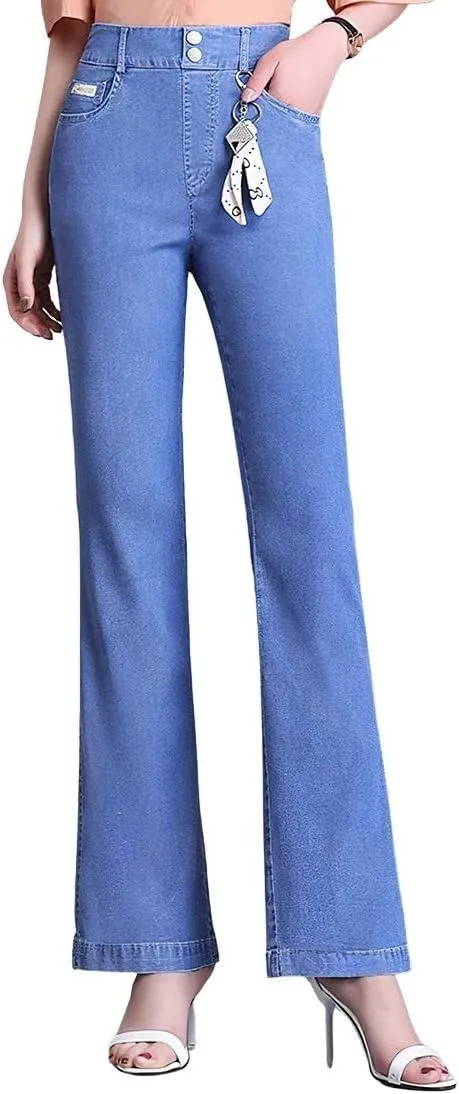 ebossy Women's Casual High Waist Korean Lyocell Harem Pants Cropped Trousers