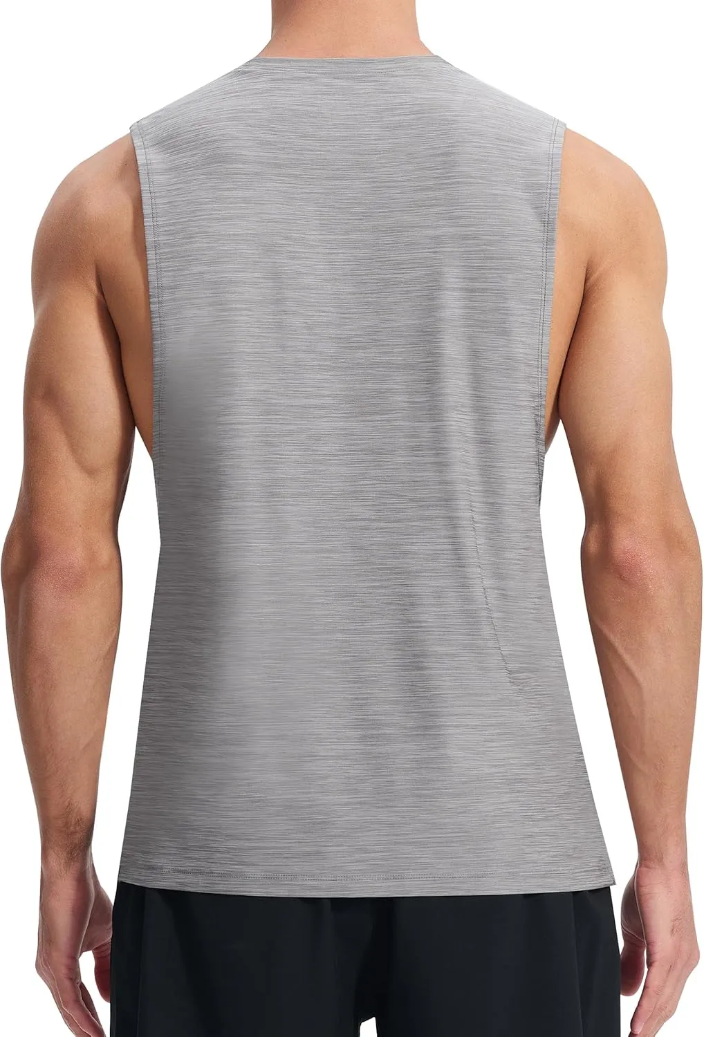 EZRUN Men's Tank Tops Swim Beach Sleeveless Shirt Quick Dry Gym Workout Stringer Muscle Tshirts Big and Tall