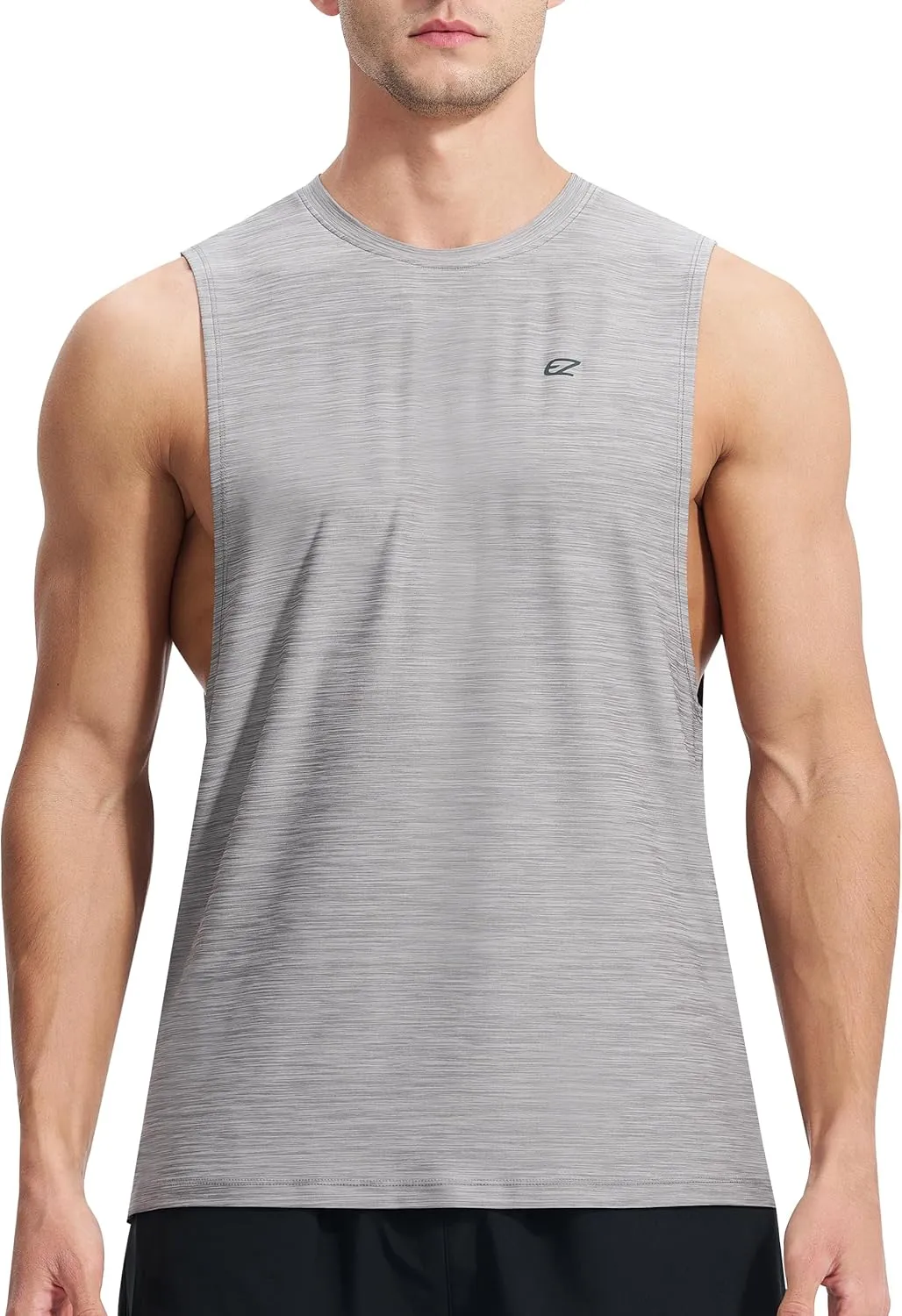 EZRUN Men's Tank Tops Swim Beach Sleeveless Shirt Quick Dry Gym Workout Stringer Muscle Tshirts Big and Tall