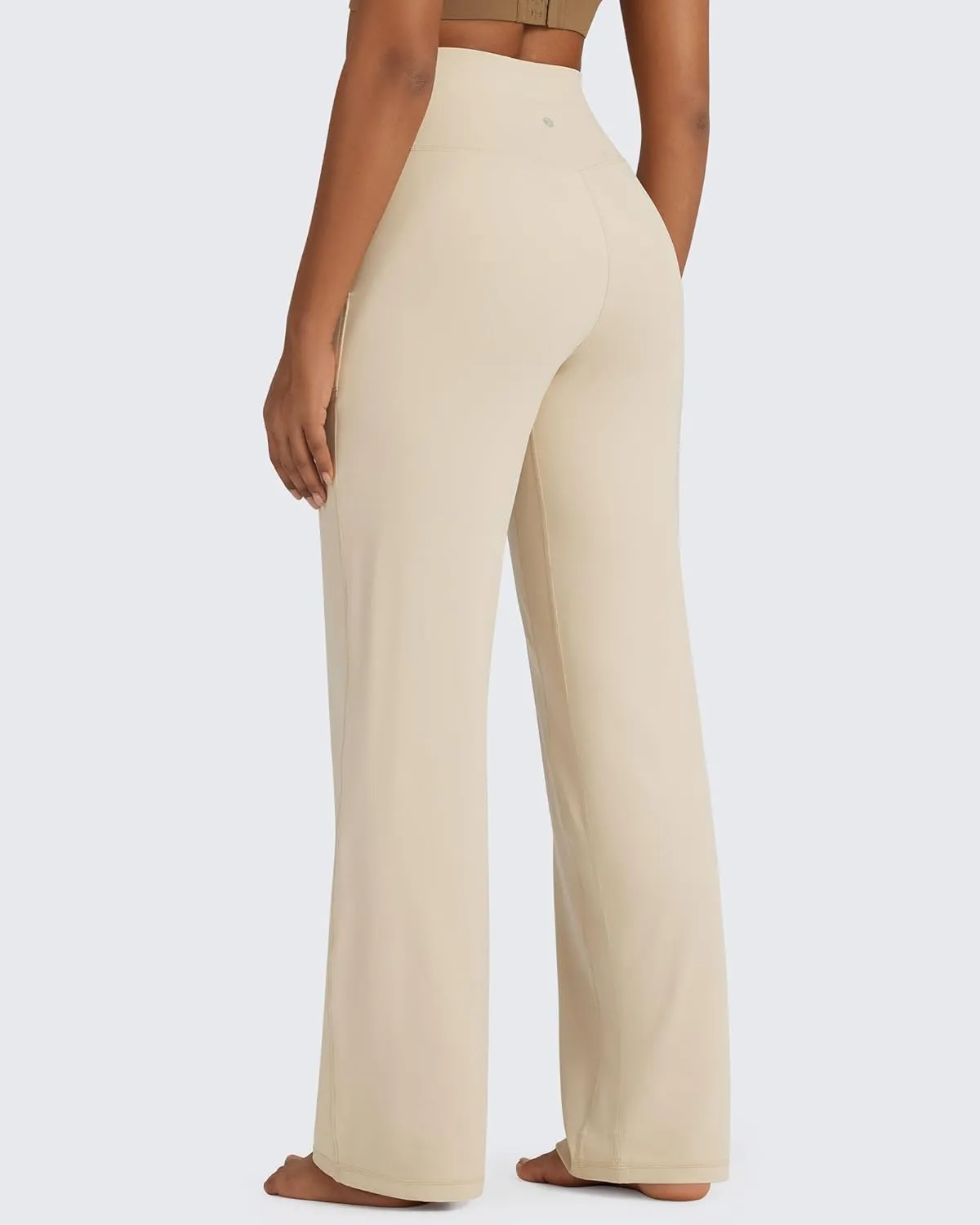 G4Free BareFeel Yoga Pants Women Wide Leg Pants with Pockets High Waisted Dress Pants Comfy Sweatpants 29"/31"/33"