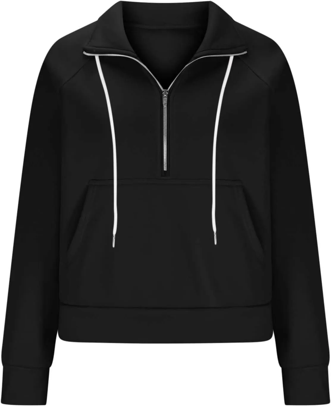 Hoodies for Women Crop Zip Up Sweatshirts Casual Loose Fit Pullover Womens Fashion Vacation Party Tops Thumb Hole