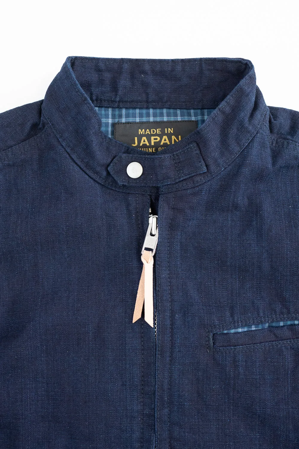 IHJ-135-IND - 13oz Oxford Cloth Riders Jacket - Indigo