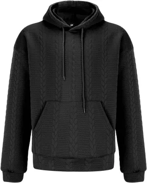 Kaniem Sweatshirts Hoodies For Men Men's Autumn Casual Coat Hooded Long Sleeve Knitted Sweater Sweatshirts Hoodies For Men