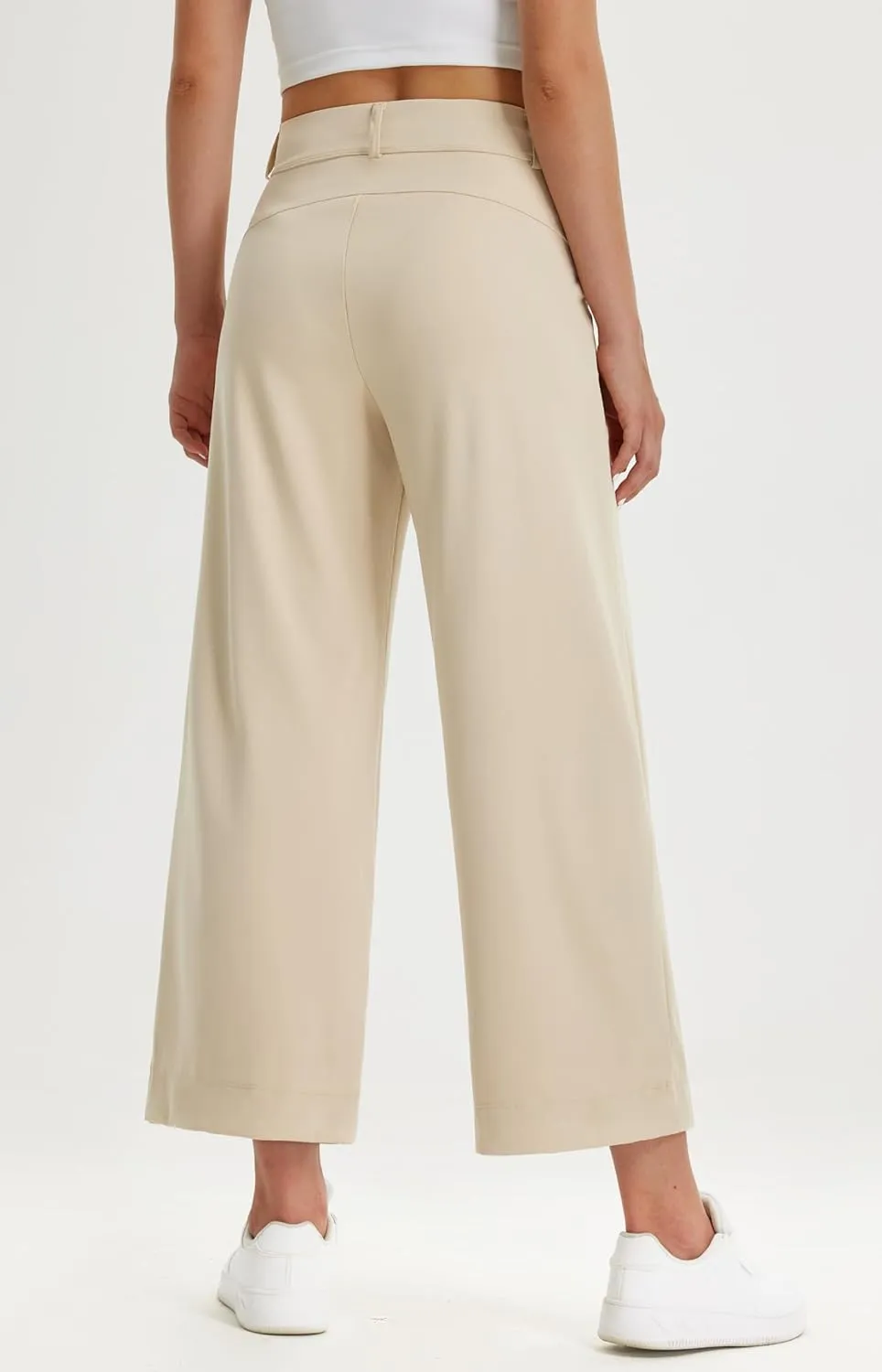 Libin Women's Wide Leg Dress Pants 27"/29"/31" High Waisted Stretch Work Casual Sweatpants Trousers with Pockets