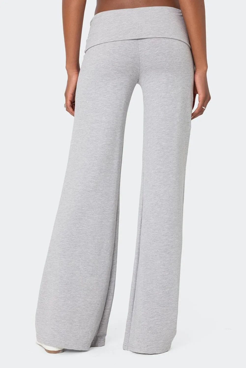 LILTWIST Fold Over Yoga Pants Women Y2k Flare Lounge Leggings Cute Low Rise Bell Bottom Leggings Wide Leg Bootcut Sweatpants