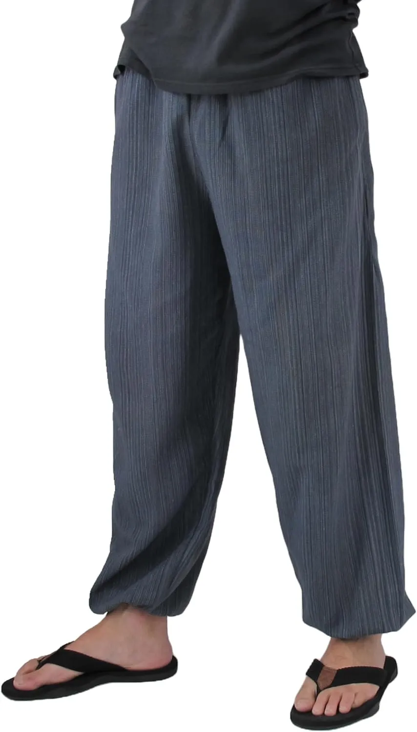 Love Quality Baggy Pants Men's One Size Cotton Harem Pants Hippie Boho Trousers