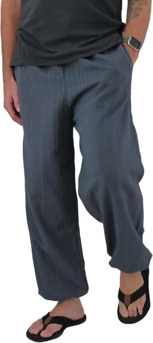 Love Quality Baggy Pants Men's One Size Cotton Harem Pants Hippie Boho Trousers