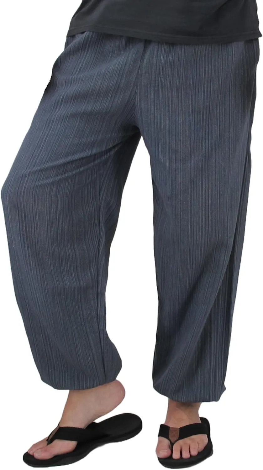 Love Quality Baggy Pants Men's One Size Cotton Harem Pants Hippie Boho Trousers