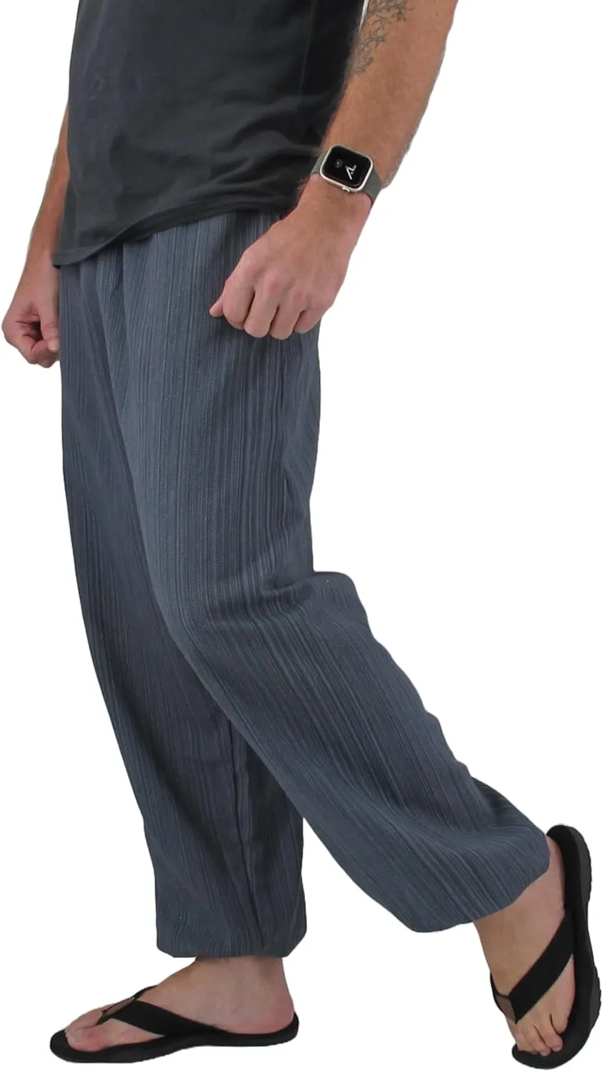 Love Quality Baggy Pants Men's One Size Cotton Harem Pants Hippie Boho Trousers