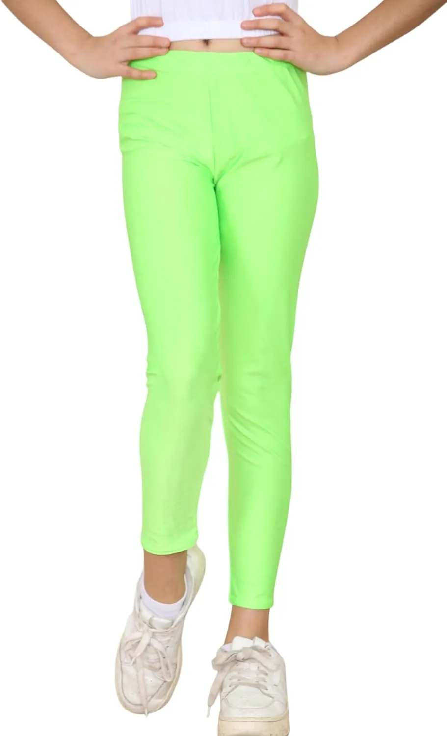 Loxdonz Girls Athletic Leggings Kids Dance Workout Running Yoga Pants Ballet Gymnastics Tights