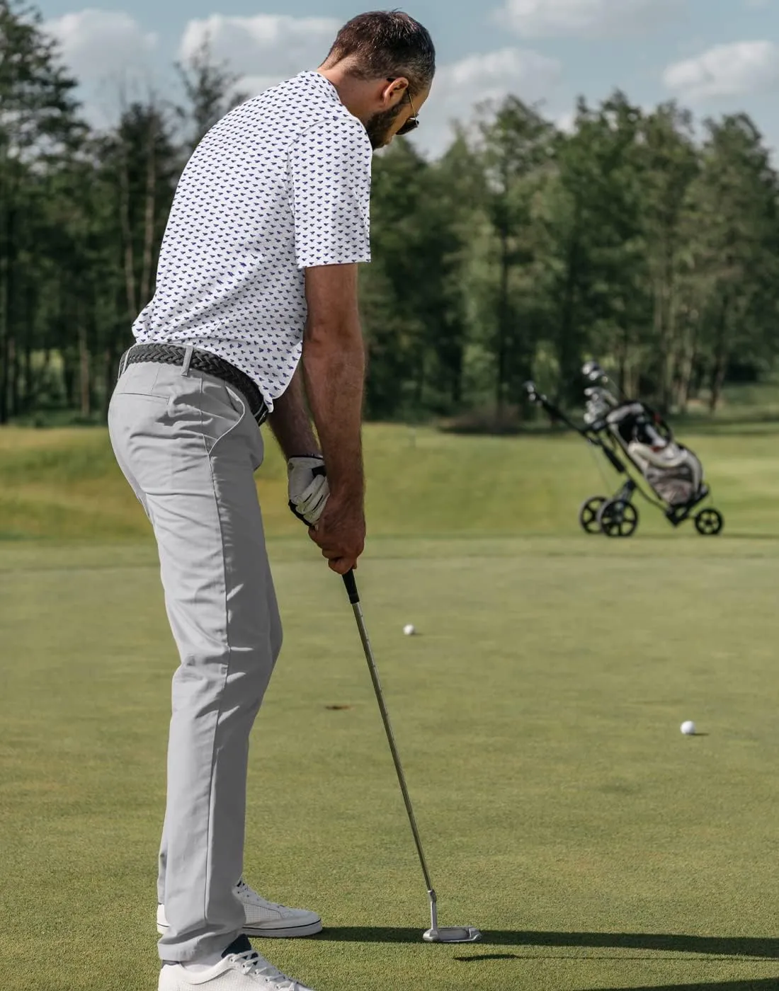 LRD Mens Stretch Golf Pants  Lightweight Performance Slim Fit Golf Pant for Men