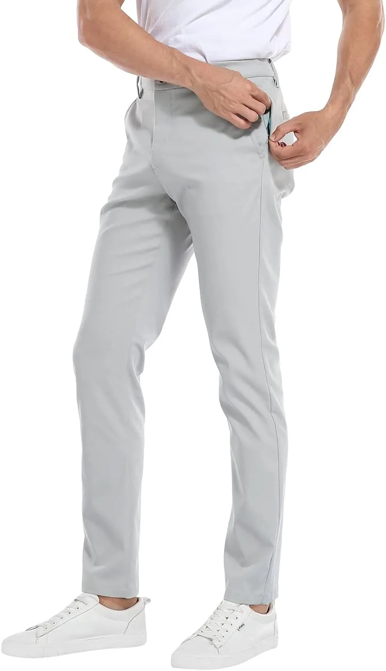 LRD Mens Stretch Golf Pants  Lightweight Performance Slim Fit Golf Pant for Men