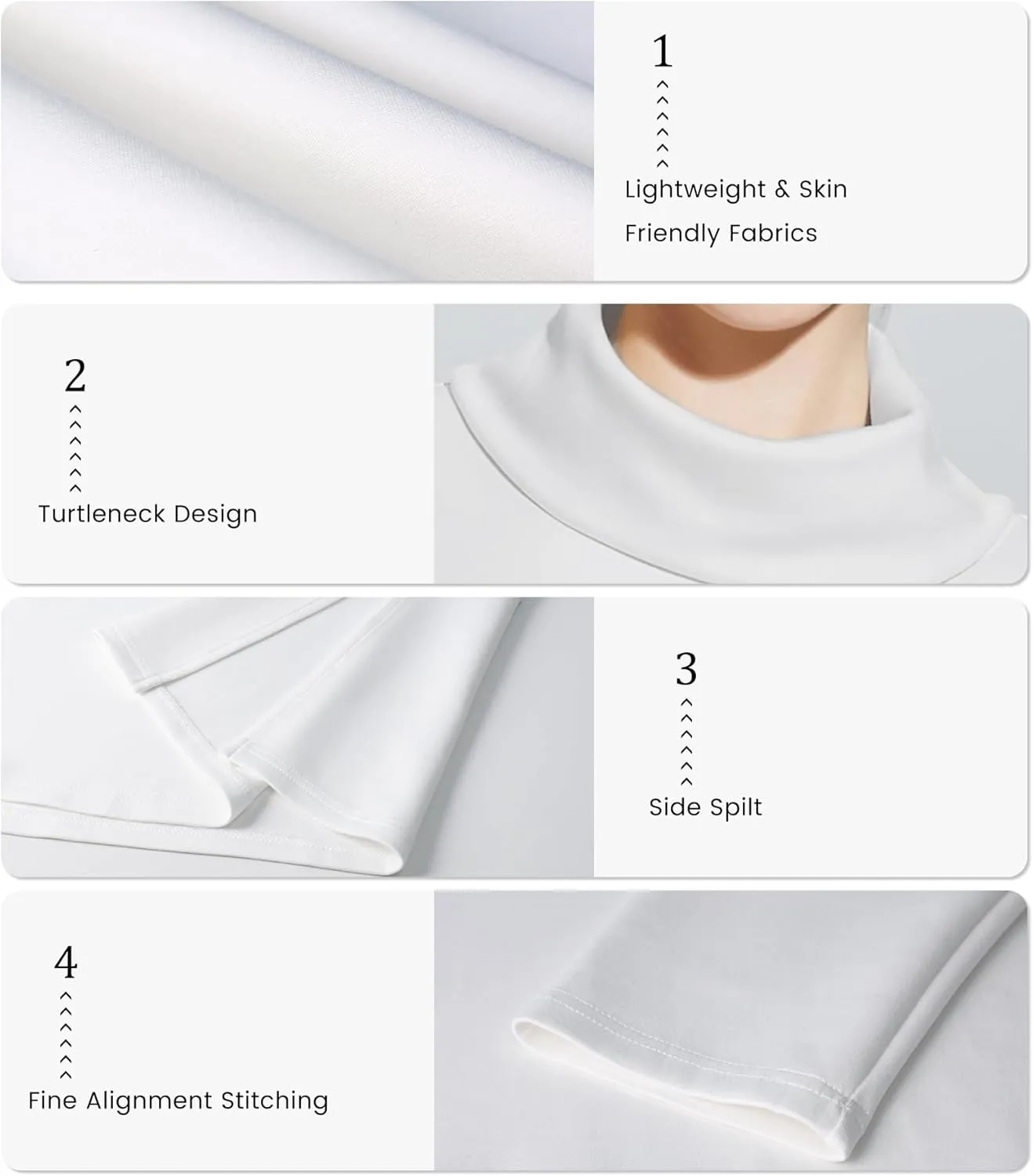 lvatr Women's Oversized Sweatshirt Air Essentials Turtleneck Tunic Spring Fashion Pullover Long Sleeve Top