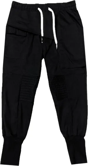 Men's Jogger Pants Punk Cargo Trouser Ankle Casual Harem Pants Hip Hop Tapered Pant Streetwear with Pocket