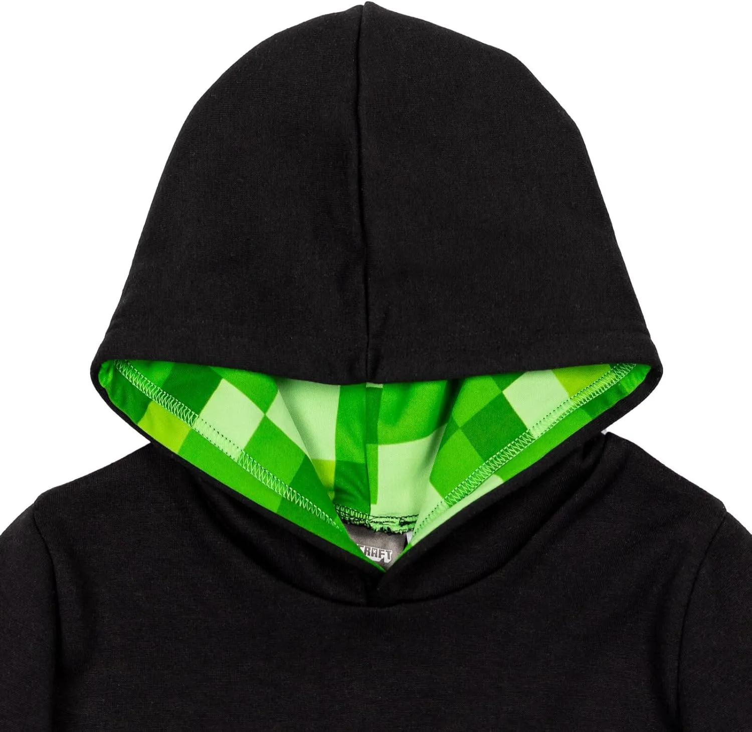 Minecraft Creeper Fleece Pullover Hoodie and Pants Outfit Set Little Kid to Big Kid