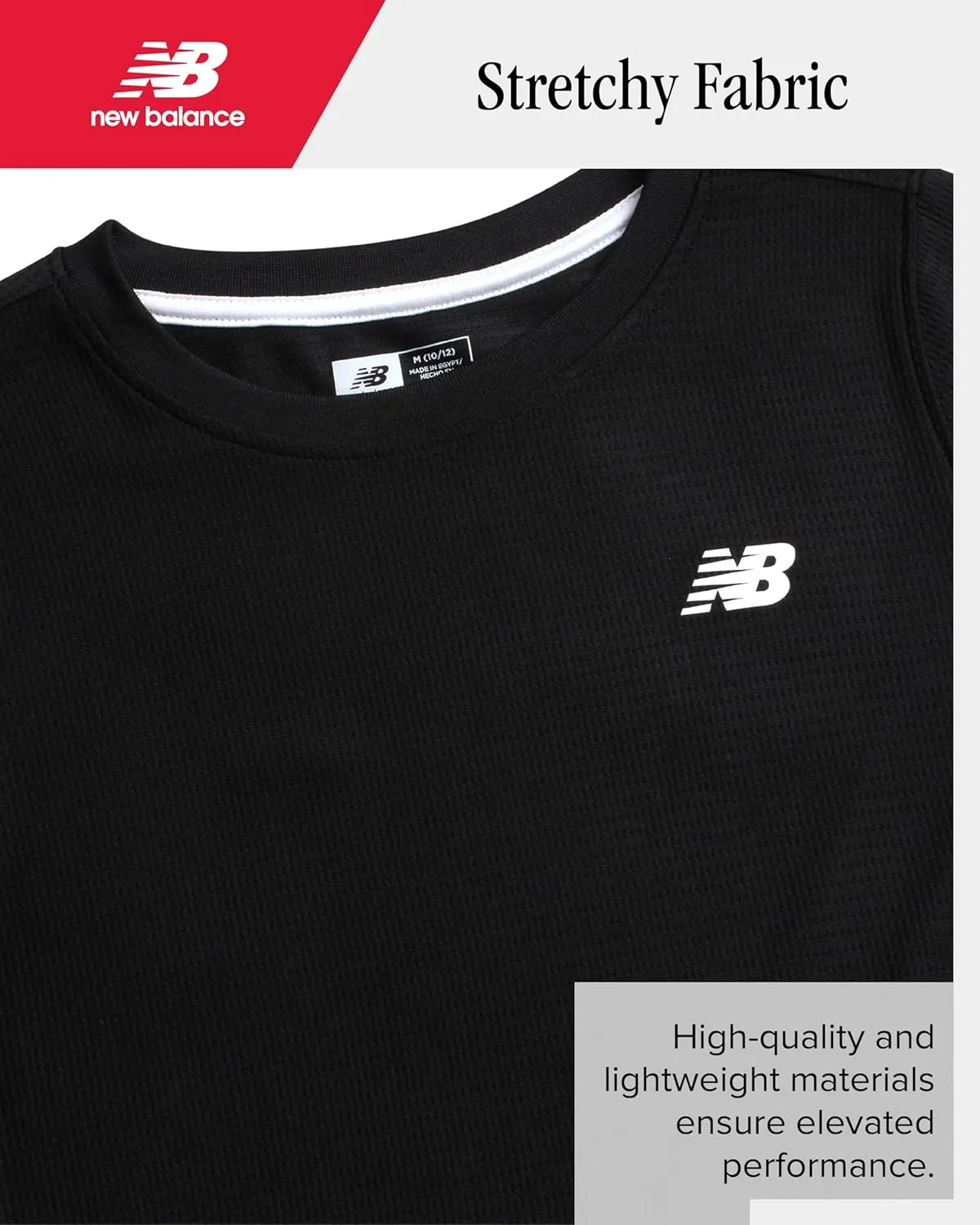 New Balance Boys Tracksuit Set - 2 Piece Long Sleeve Poly Thermal Shirt and Tricot Jogger Sweatpants for Boys (8-20)