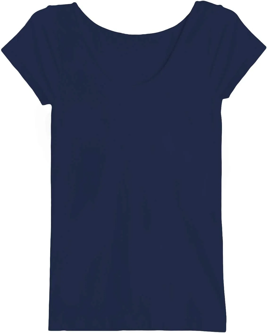 NIKIBIKI Women Seamless Cap Sleeve Scoop Neck Fitted Top, Made in U.S.A, One Size