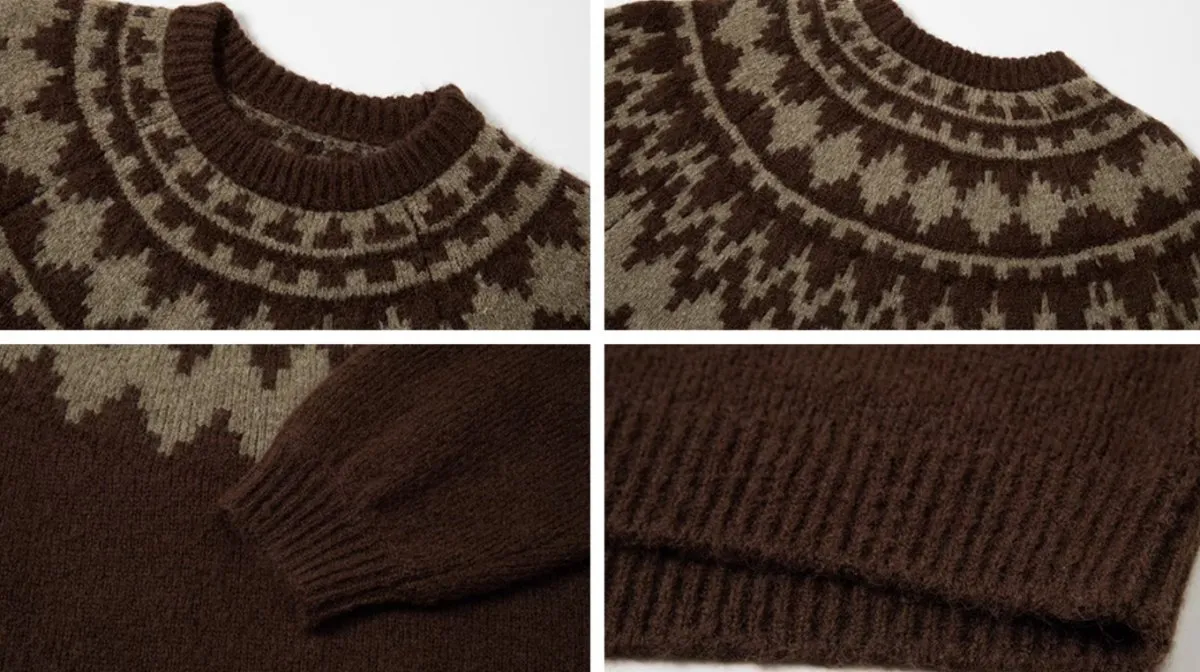 nordic knit sweater /     N4687