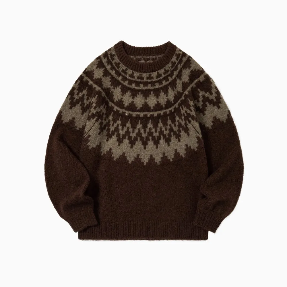 nordic knit sweater /     N4687