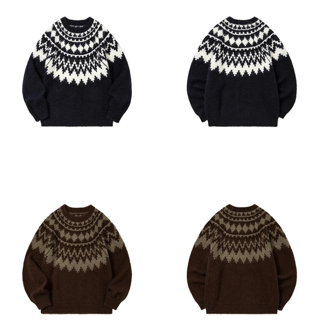 nordic knit sweater /     N4687