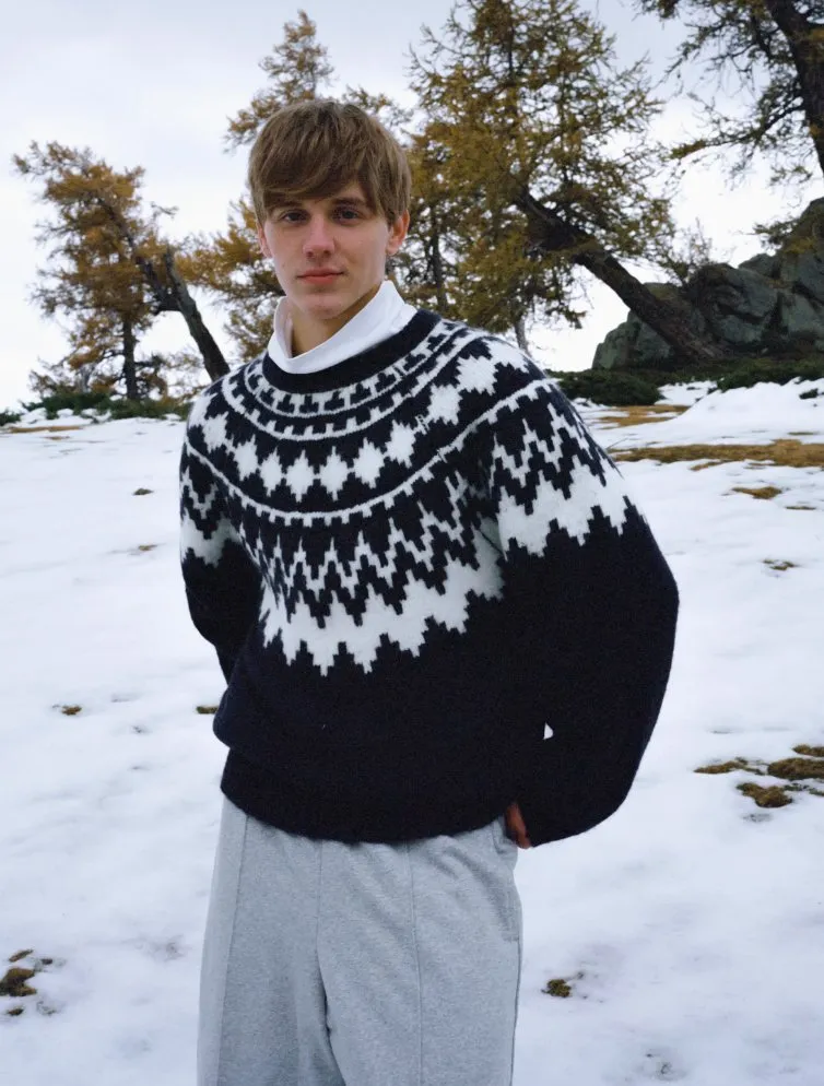 nordic knit sweater /     N4687