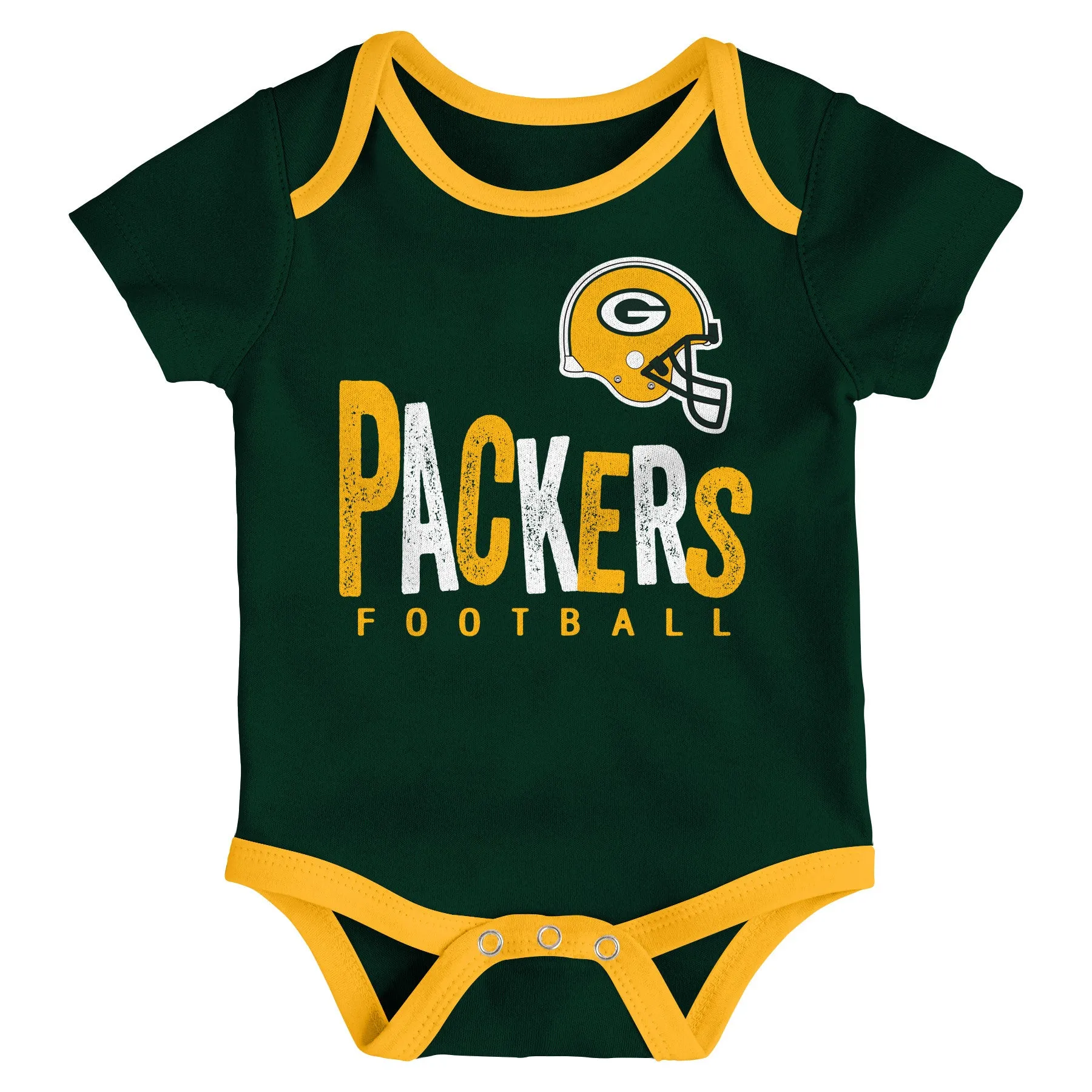 Packers Let's Go 3-Pack Bodysuit Set