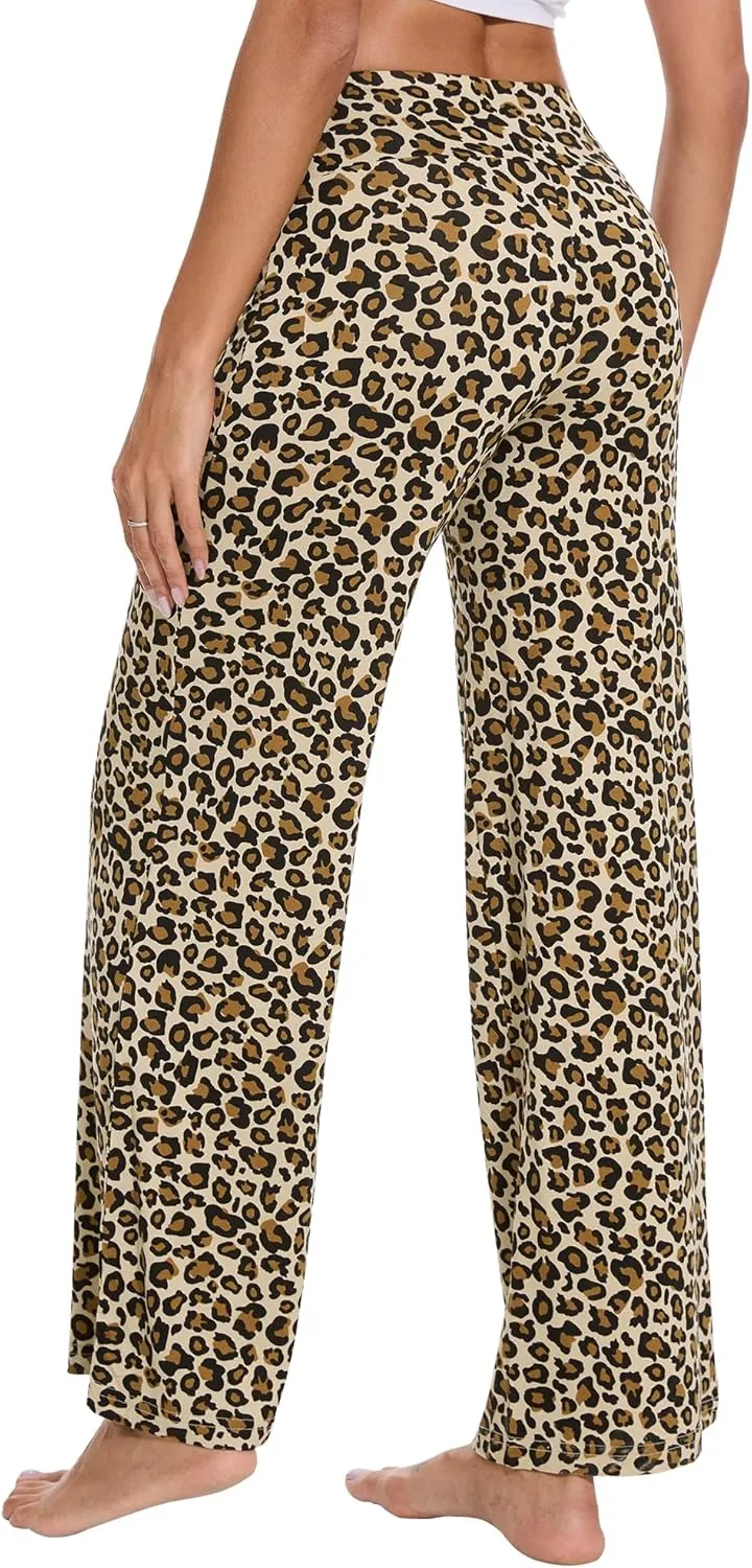 Pajama Pants for Women Pajamas Bottoms Wide Leg Lounge Soft Pj Viscose from Bamboo Sweatpants S-XXL